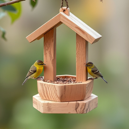 Feeding station designed for tiny birds
