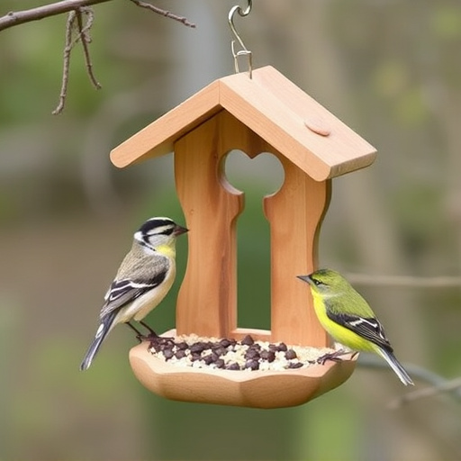 Feeding station designed for tiny birds