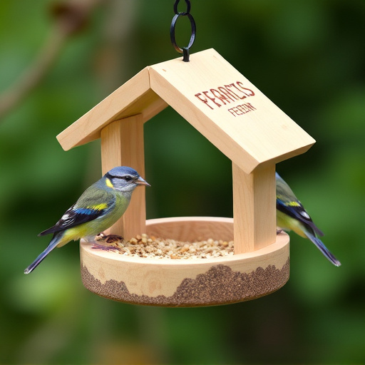 Feeding station designed for tiny birds