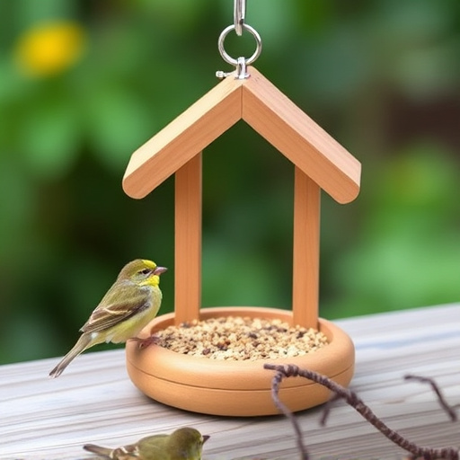 Feeding station designed for tiny birds