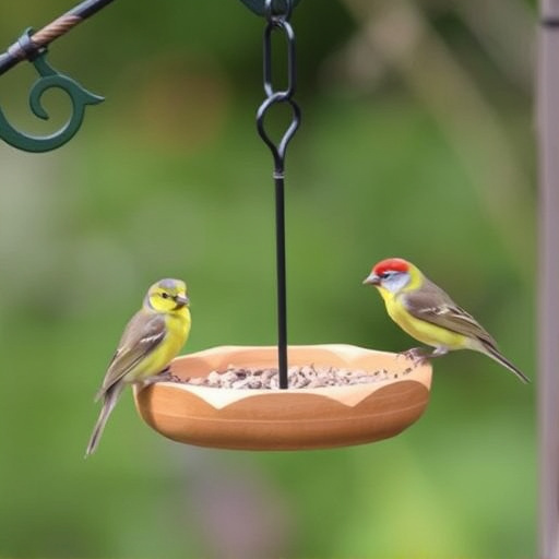 Feeding station designed for tiny birds