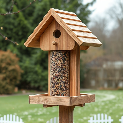 Freestanding station with seed and suet