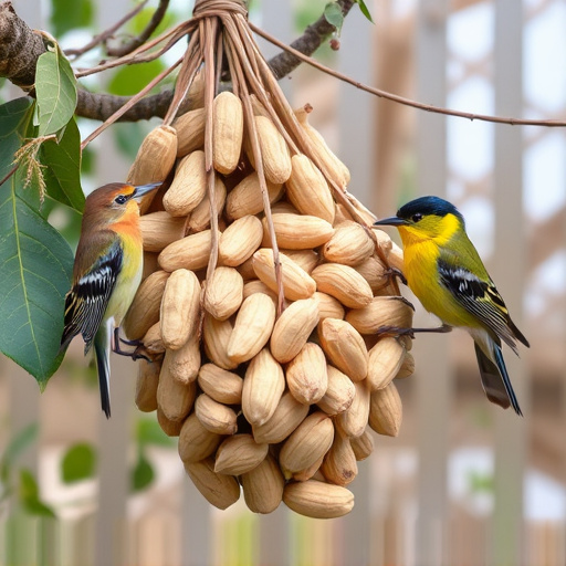 Fresh whole peanuts for wild birds