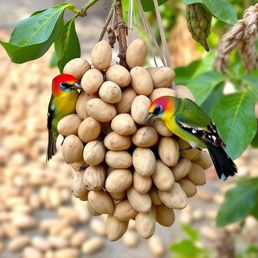 Fresh whole peanuts for wild birds