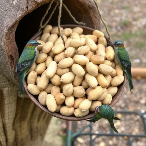 Fresh whole peanuts for wild birds