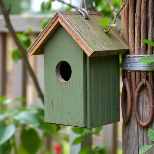 Garden bird box no longer in use