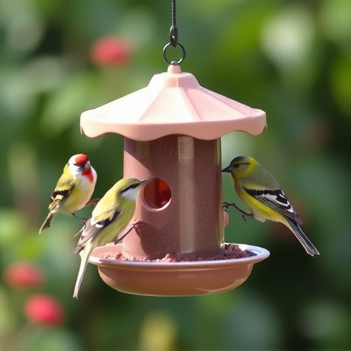 Garden feeder suited for finches, tits