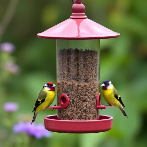 Garden feeder suited for finches, tits