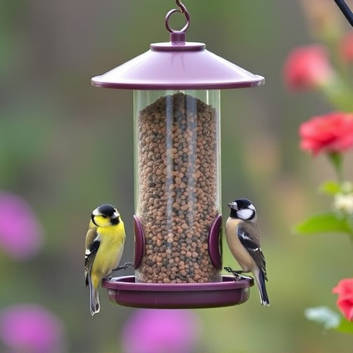 Garden feeder suited for finches, tits