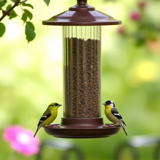 Garden feeder suited for finches, tits