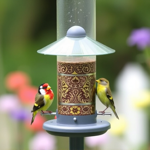 Garden feeder suited for finches, tits