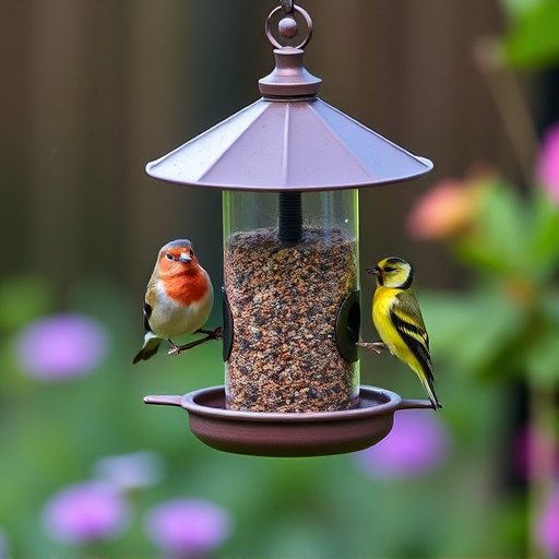 Garden feeder suited for finches, tits
