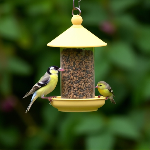 Garden feeder suited for finches, tits