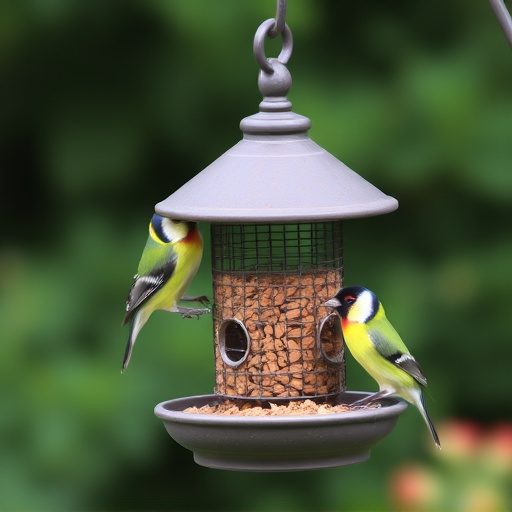 Garden feeder suited for finches, tits