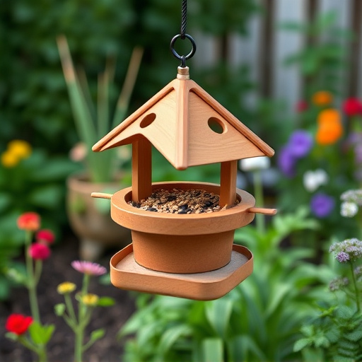 Garden feeder with no-waste seed design
