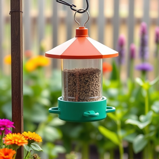 Garden feeder with no-waste seed design