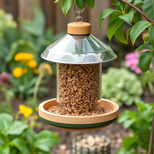 Garden feeder with no-waste seed design