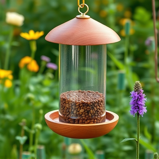 Garden feeder with no-waste seed design