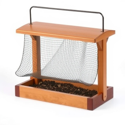 Ground feeder with protective mesh cover