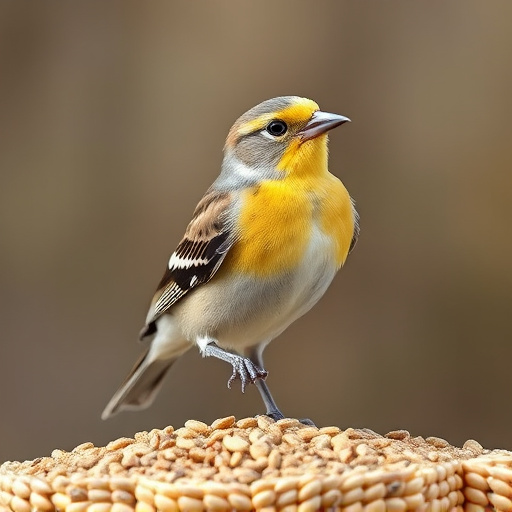 Healthy bird seed without wheat content