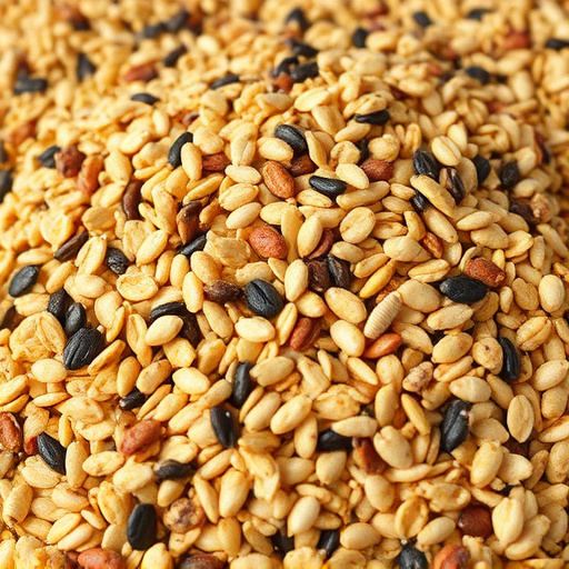 Heap of assorted bird seed mix