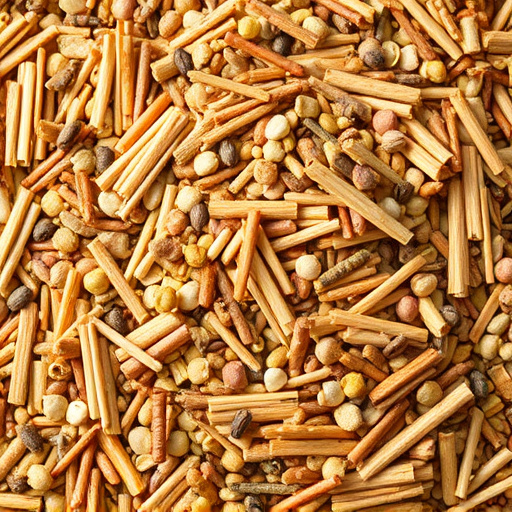 Heap of assorted bird seed mix