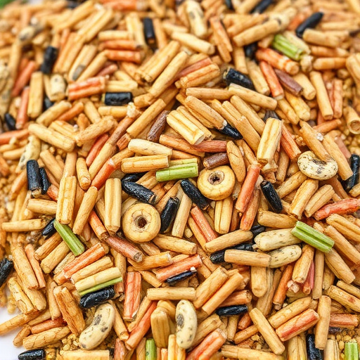 Heap of assorted bird seed mix