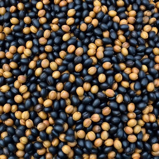 Heap of black oil sunflower seeds