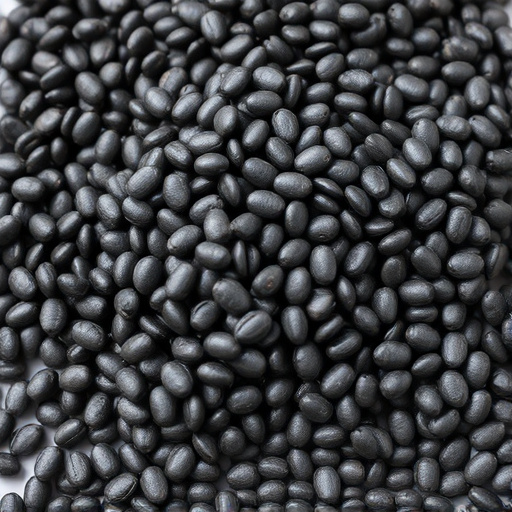 Heap of black oil sunflower seeds