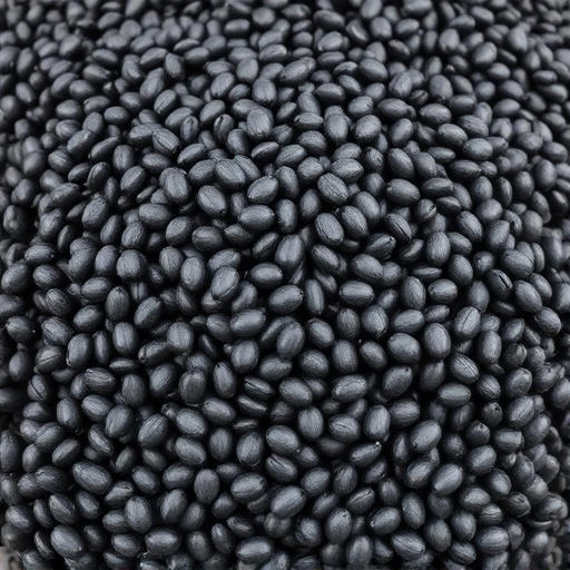 Heap of black oil sunflower seeds