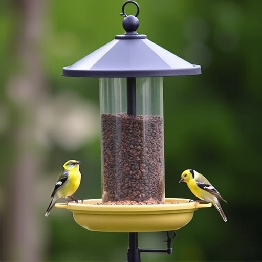 Heavy-duty freestanding feeder for wild birds