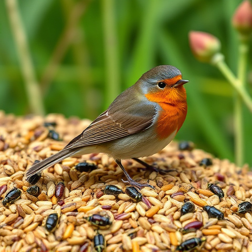 Insect-rich seed mix for UK robins