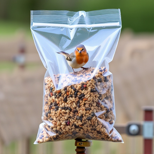 Large clear bag of wild bird seed