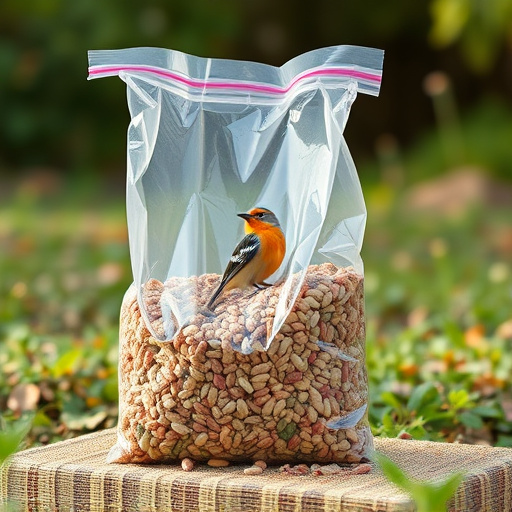 Large clear bag of wild bird seed