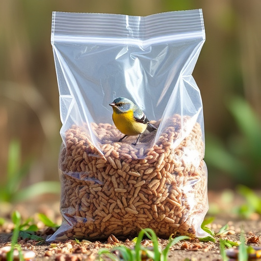 Large clear bag of wild bird seed