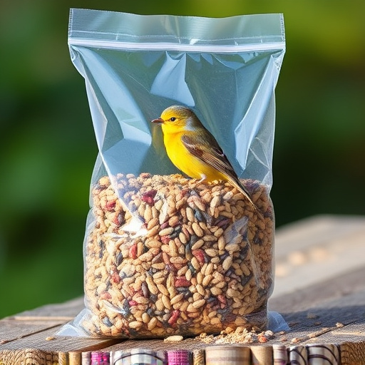 Large clear bag of wild bird seed