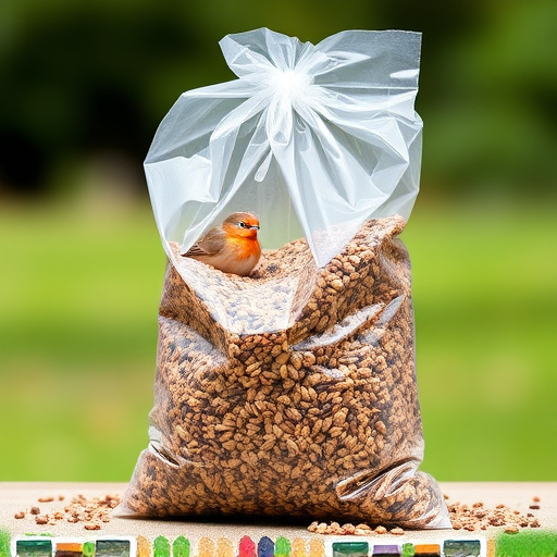 Large clear bag of wild bird seed