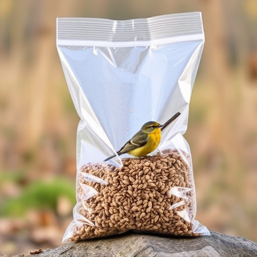 Large clear bag of wild bird seed