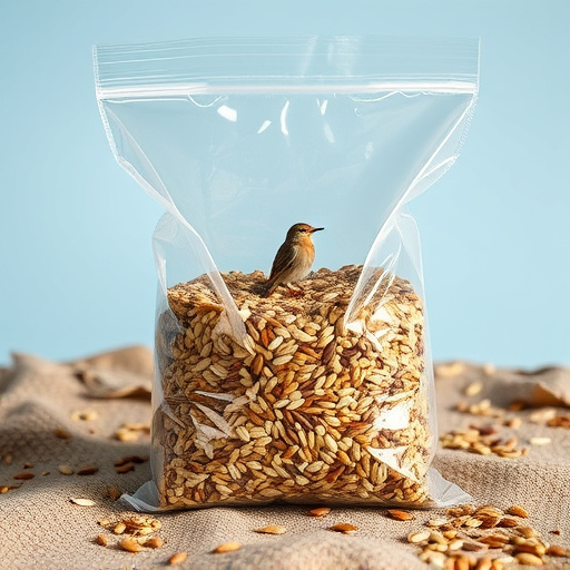 Large clear bag of wild bird seed