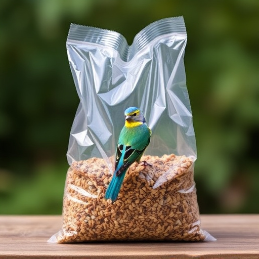 Large clear bag of wild bird seed