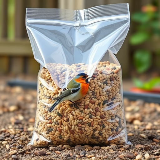 Large clear bag of wild bird seed