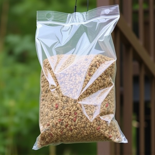 Large clear bag of wild bird seed