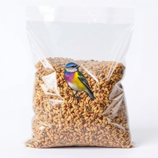 Large clear bag of wild bird seed