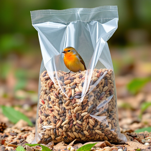 Large clear bag of wild bird seed