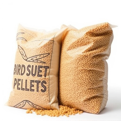 Large sacks of bird suet pellets