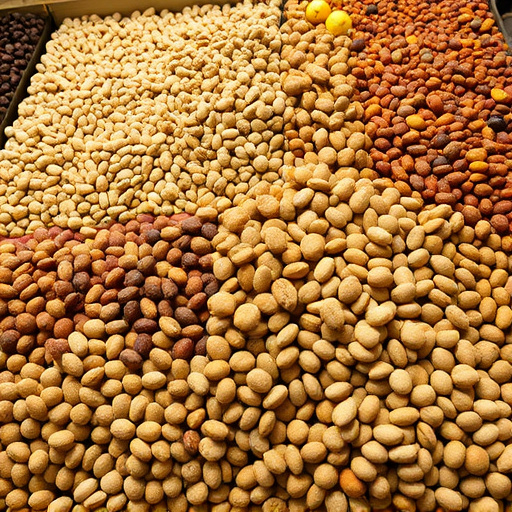 Large variety of seeds on display