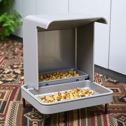 Lightweight feeder with open access tray