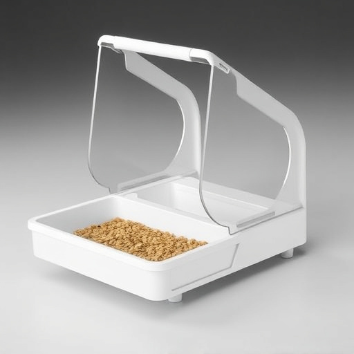 Lightweight feeder with open access tray