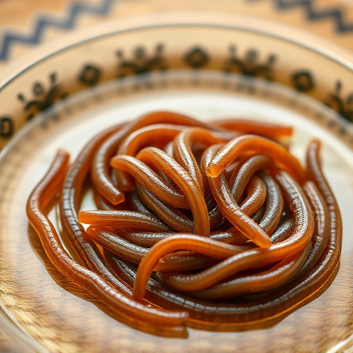 Mealworms offered in shallow dish