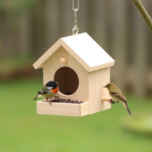 Minimalist feeding station for small birds